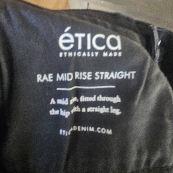 NWT Etica Rae Mid Ride Straight - Picture 5 of 6